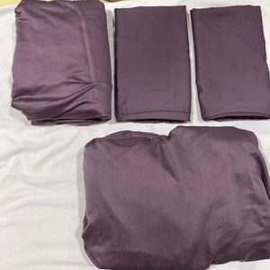 Threshold 4 piece king size sheet set 100% cotton